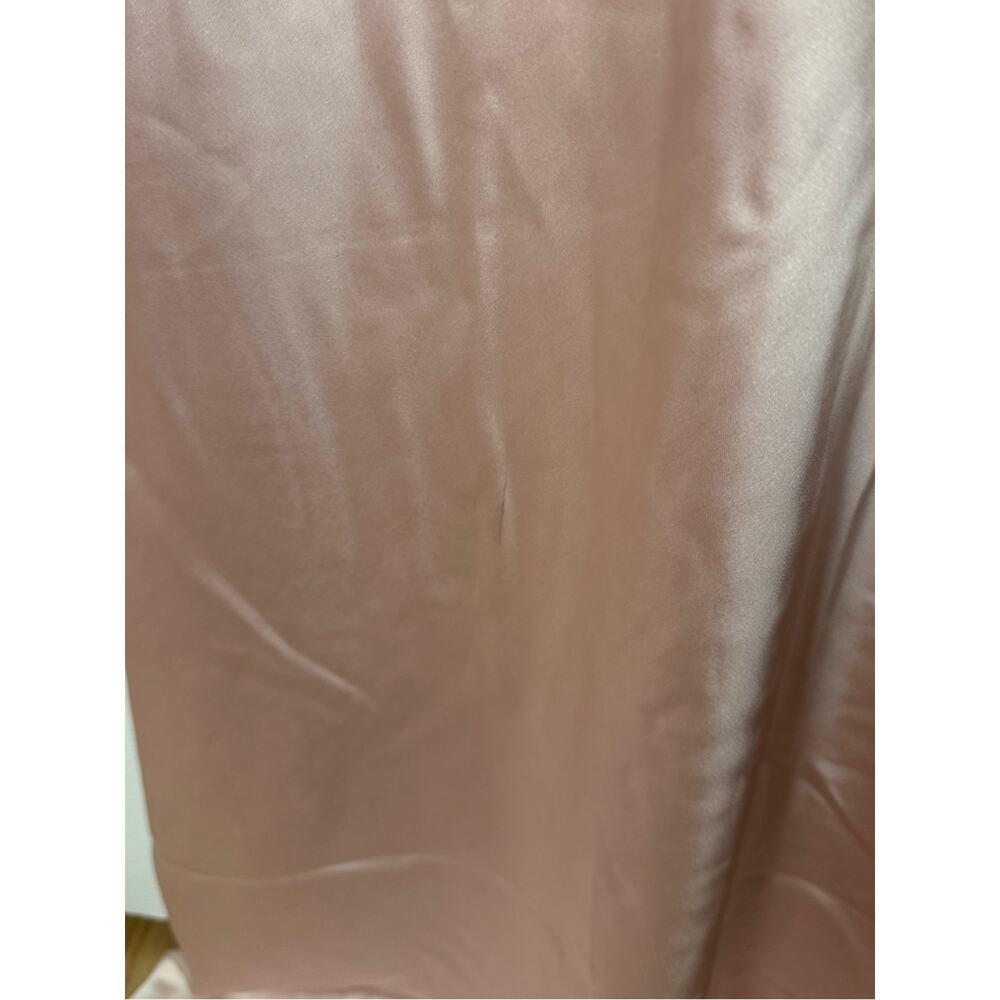 House of CB Kira Blush Pink Satin Gathered Maxi Dress XS - Picture 6 of 13